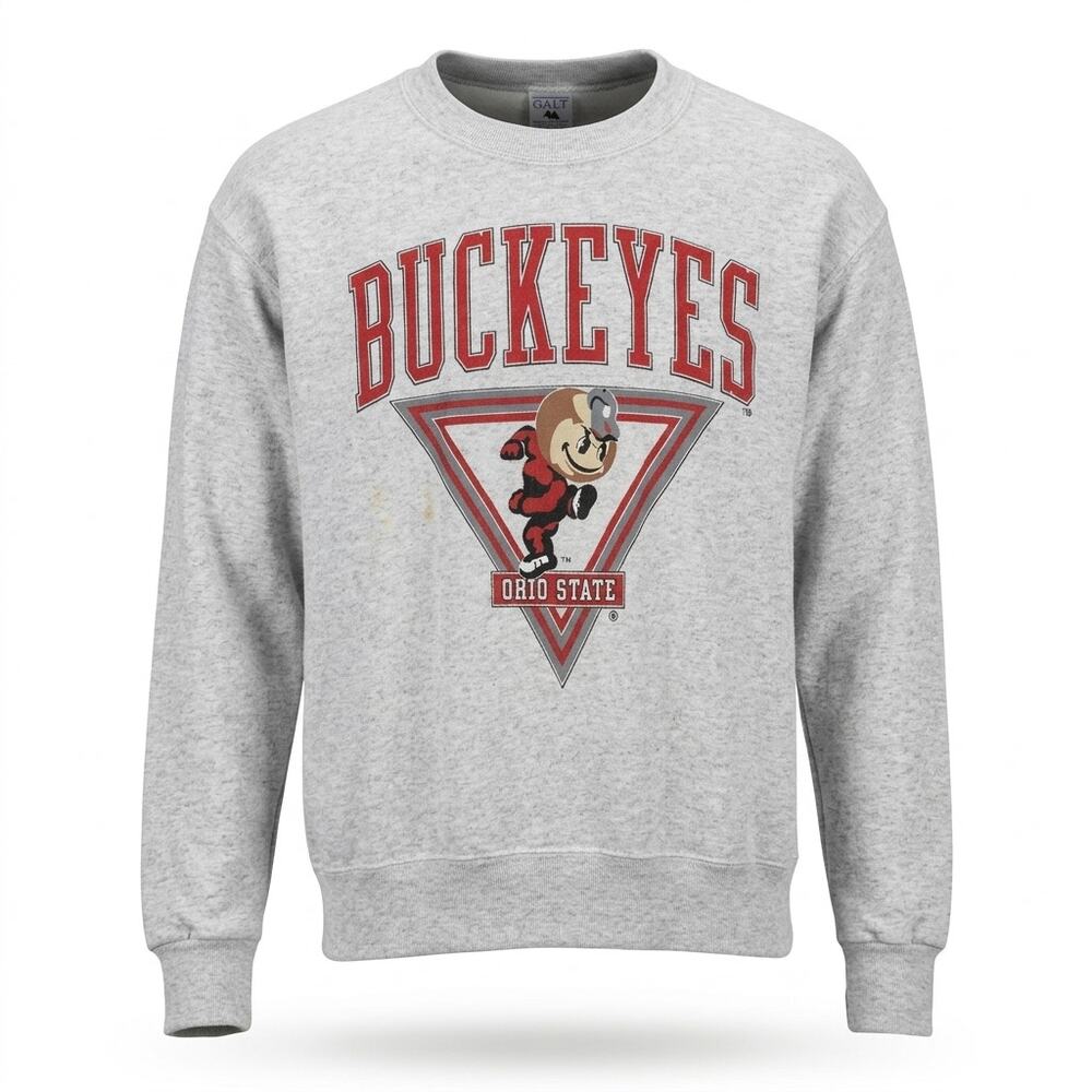 Vintage Galt Sand Ohio State Buckeyes Brutus Sweatshirt Men Size L